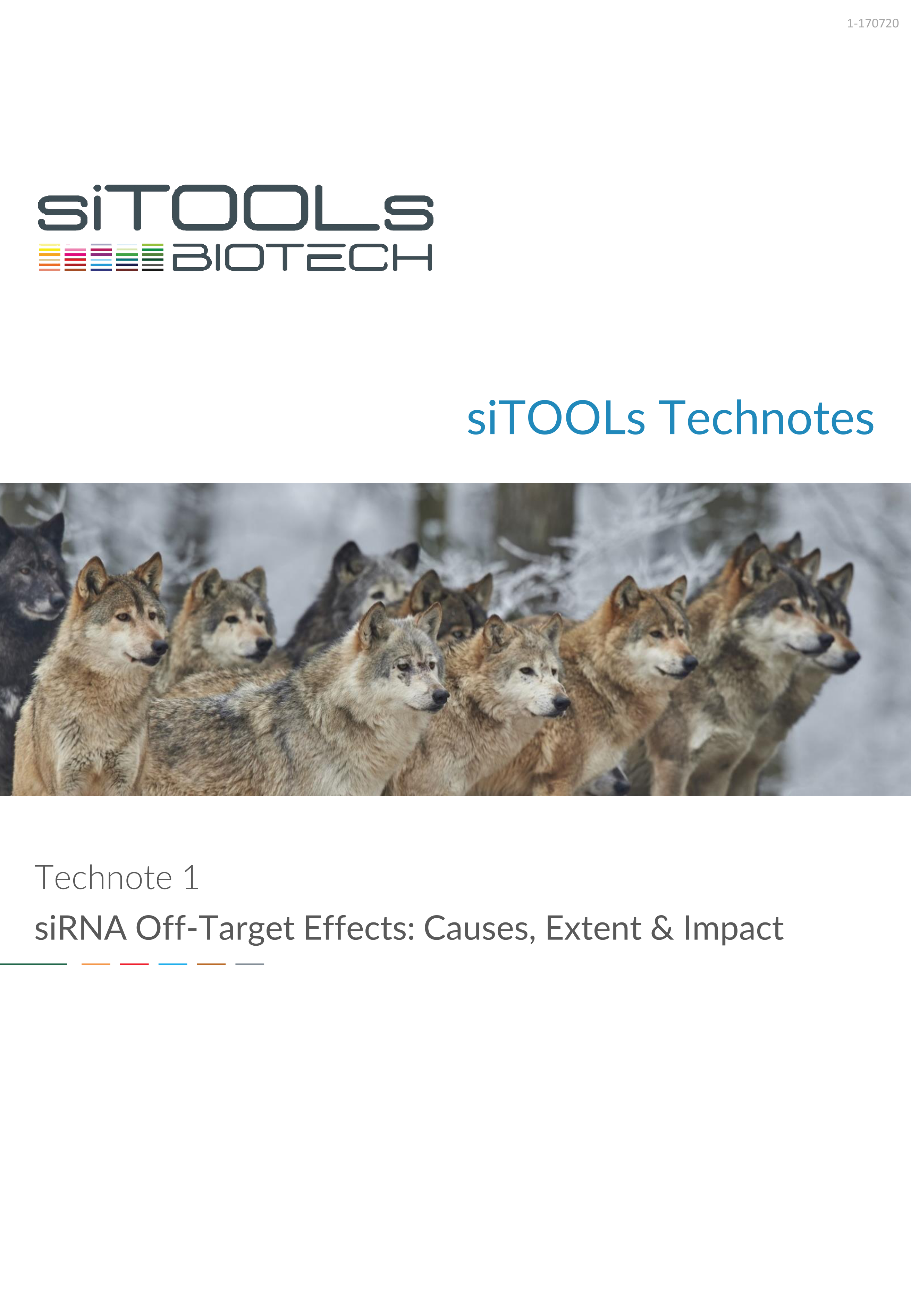 Technote 1-170720 - siRNA off-target effects - Causes, extent & impact